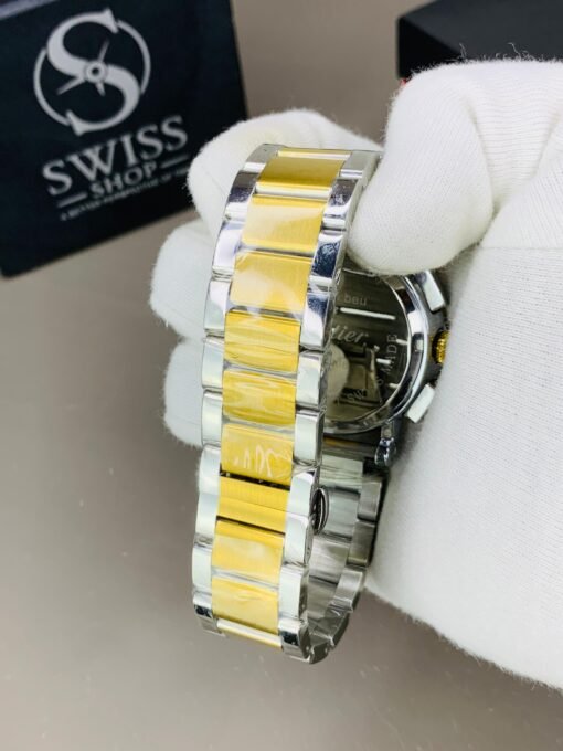 Cartier Black Dial With Golden And Silver Chain ( Chnograph Working ) - Image 5