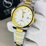 PRX White Dial Golden & Silver Chain Watch