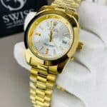 Milgauss White Dial Golden Chain