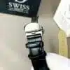 BLACK DIAL ROSE GOLD CASE WITH BLACK STRAP ( CHRONOGRAPH Working ) - Image 4