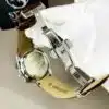 Silver Chrnograph Working With Brown Leather Strap - Image 6