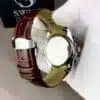 Silver Chrnograph Working With Brown Leather Strap - Image 7