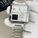 Original Skmei Triple Time Watch Silver Colour
