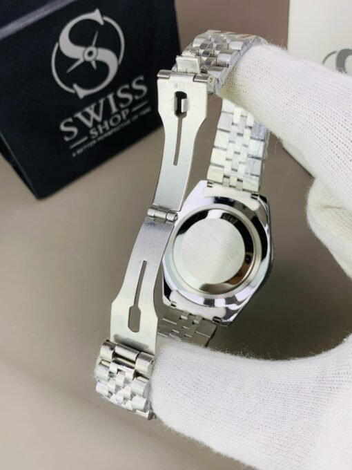 GMT Black Dial Green And Black Case With Silver Chain - Image 5
