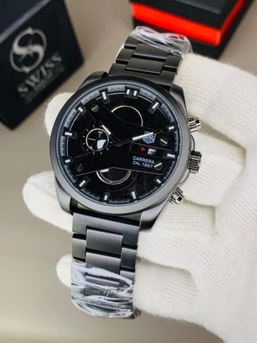 Tag Heuer Carrera Calibre 1887 Chronograph – Midnight Black Steel Edition