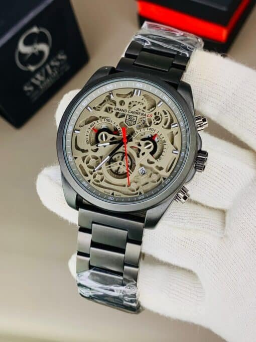 Tag Heuer Grand Carrera LS – Skeleton Chronograph Automatic Watch (Men’s Edition)