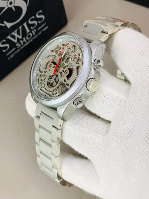 Tag Heuer Grand Carrera LS Skeleton Dial – Gray Dial Silver Chain (Chronograph Working) - Image 3