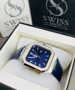 Alternative view of Patek Blue Dial With BlueLeather Strap