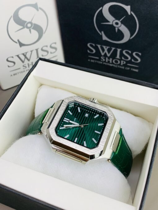 Patek Green Dial With Green Leather  Strap - Image 2