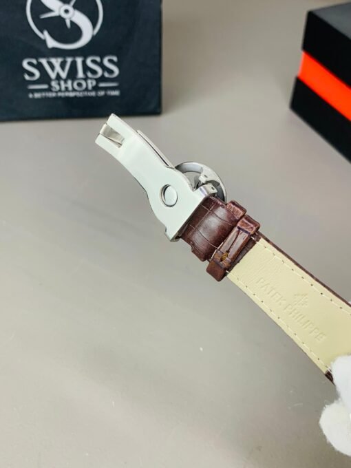 Patek Brown Dial With Brown Leather Strap - Image 5