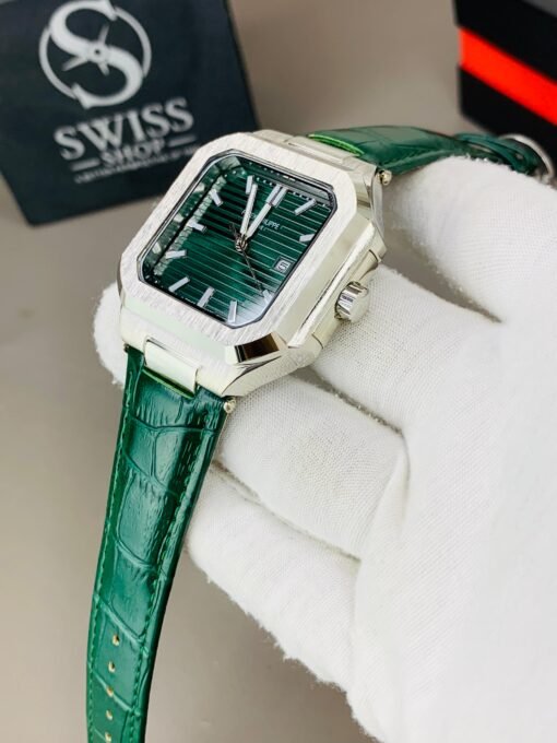 Patek Green Dial With Green Leather  Strap - Image 3