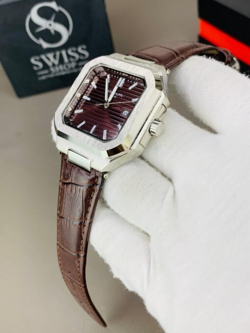 Patek Brown Dial With Brown Leather Strap - Image 3