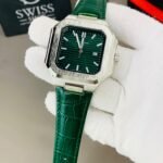 Patek Green Dial With Green Leather  Strap