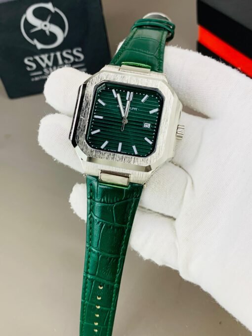 Patek Green Dial With Green Leather  Strap