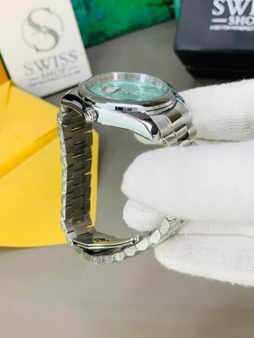 Oyester Perpetual  Tiffany Dial Silver Chain - Image 3