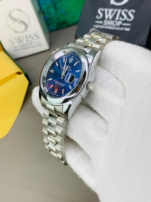 Oyster Perpetual Blue Dial Silver Chain. - Image 3