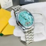 Oyester Perpetual  Tiffany Dial Silver Chain
