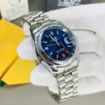 Oyster Perpetual Blue Dial Silver Chain.