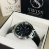 Silver Dial With Black Leather Strap Chronograph Watch  ( Automatic Movement ) - Image 2