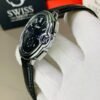 Silver Dial With Black Leather Strap Chronograph Watch  ( Automatic Movement ) - Image 3