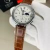 Silver Dial With Brown Leather Strap Chronograph Watch  ( Automatic Movement )